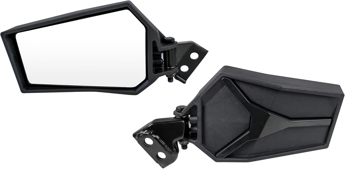 Adjustable Rearview Side Mirrors for Polaris RZR XP 1000 14-23, Folding Clear Rear View Side Mirrors for Polaris RZR XP XP4 1000 Turbo S 1000 900 2014-2023 Accessories(2Pcs, Replace #2881198)