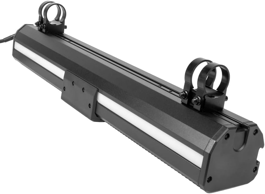 Basb27V2 27" 500W Amplified Weatherproof Bluetooth Soundbar for Utv/Atv/Sxs/Golf Cart, 8-Speakers, RGB LED Lights, Remote Control, Preset Equalizer, Fits 1.5" - 2" Roll Bars