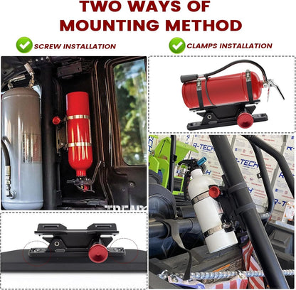 Quick Release Fire Extinguisher Holder - Car Fire Extinguisher Mount Bracket Alu