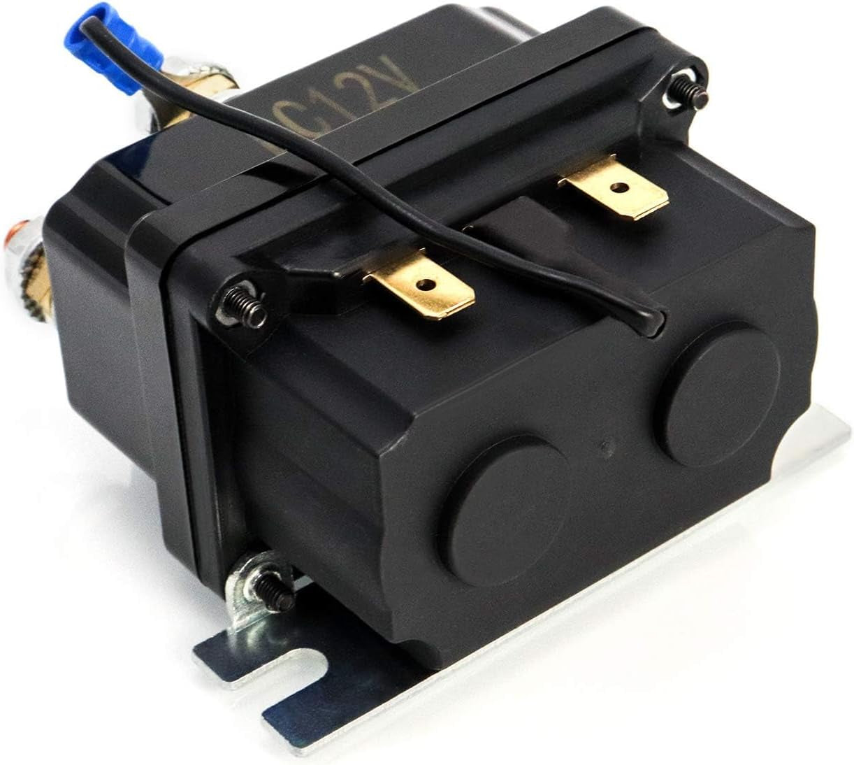 Solenoid Relay, 12V 250A Winch Relay Solenoid Replacement Contactor for 3000-5000Lbs ATV UT Winch Control
