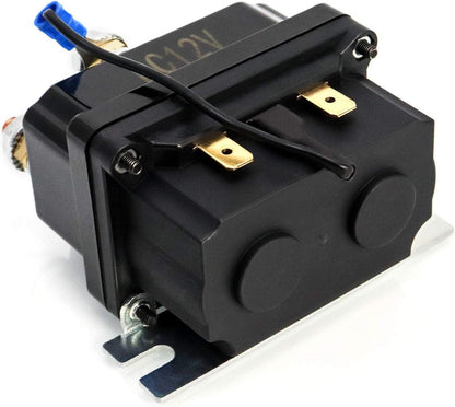 Solenoid Relay, 12V 250A Winch Relay Solenoid Replacement Contactor for 3000-5000Lbs ATV UT Winch Control