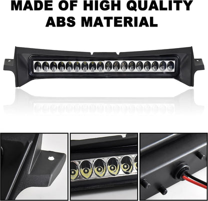 LED Hood Scoop Light for Polaris RZR XP 1000/XP Turbo/Turbo S 2019-2023, Front LED Auxiliary Light Hood Accent Lamp DRL Accessories