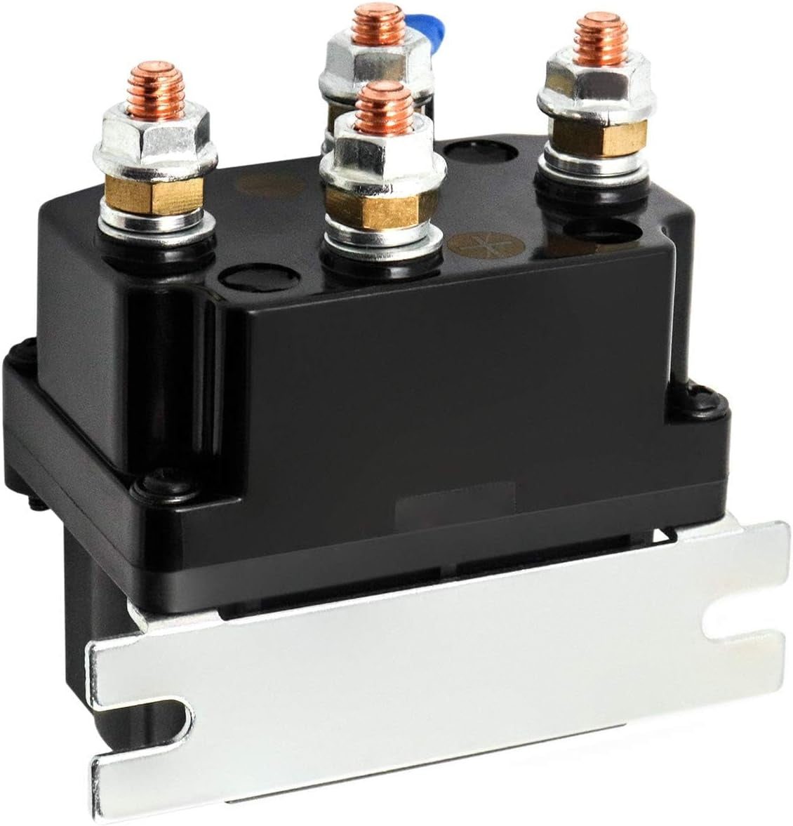 Solenoid Relay, 12V 250A Winch Relay Solenoid Replacement Contactor for 3000-5000Lbs ATV UT Winch Control