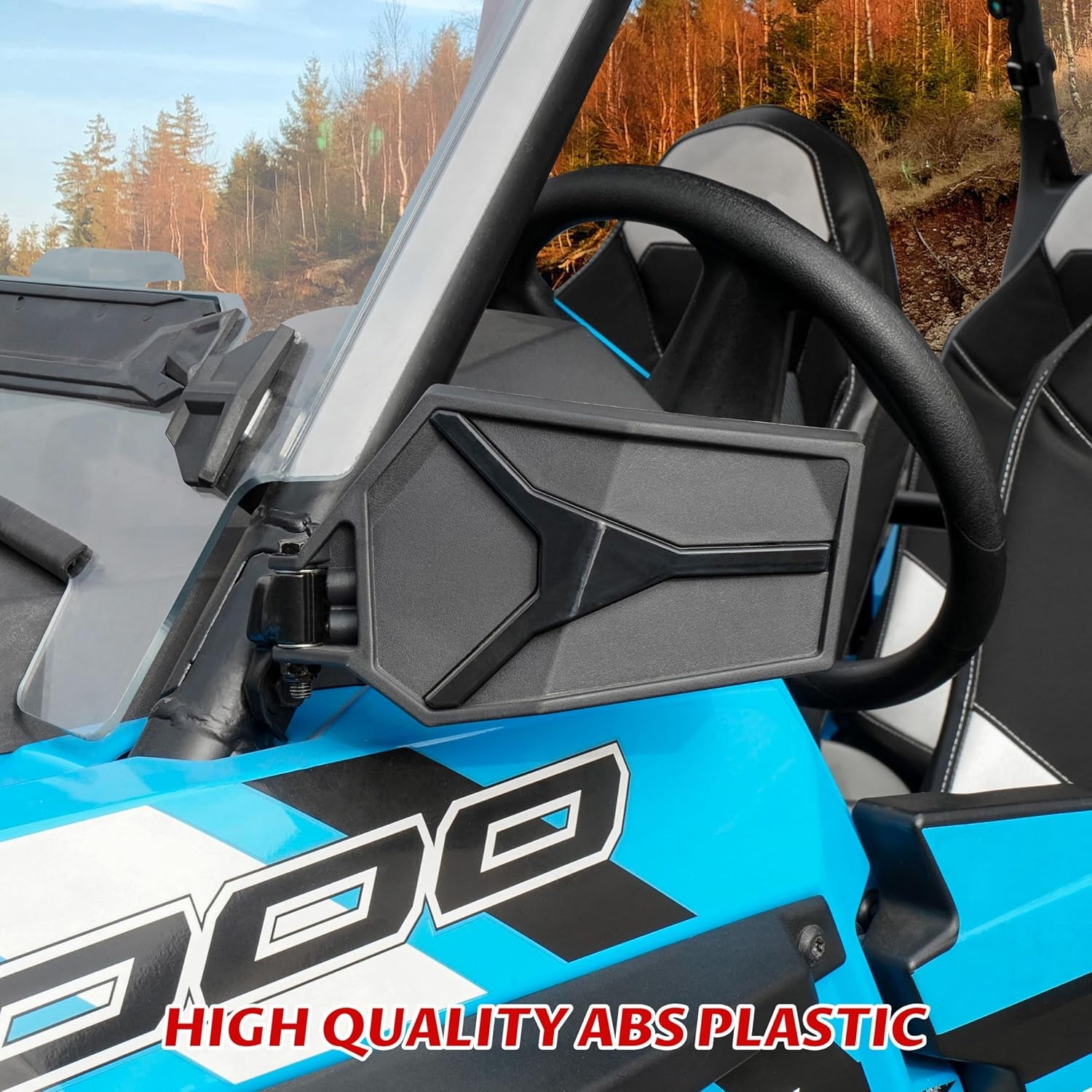 Adjustable Rearview Side Mirrors for Polaris RZR XP 1000 14-23, Folding Clear Rear View Side Mirrors for Polaris RZR XP XP4 1000 Turbo S 1000 900 2014-2023 Accessories(2Pcs, Replace #2881198)
