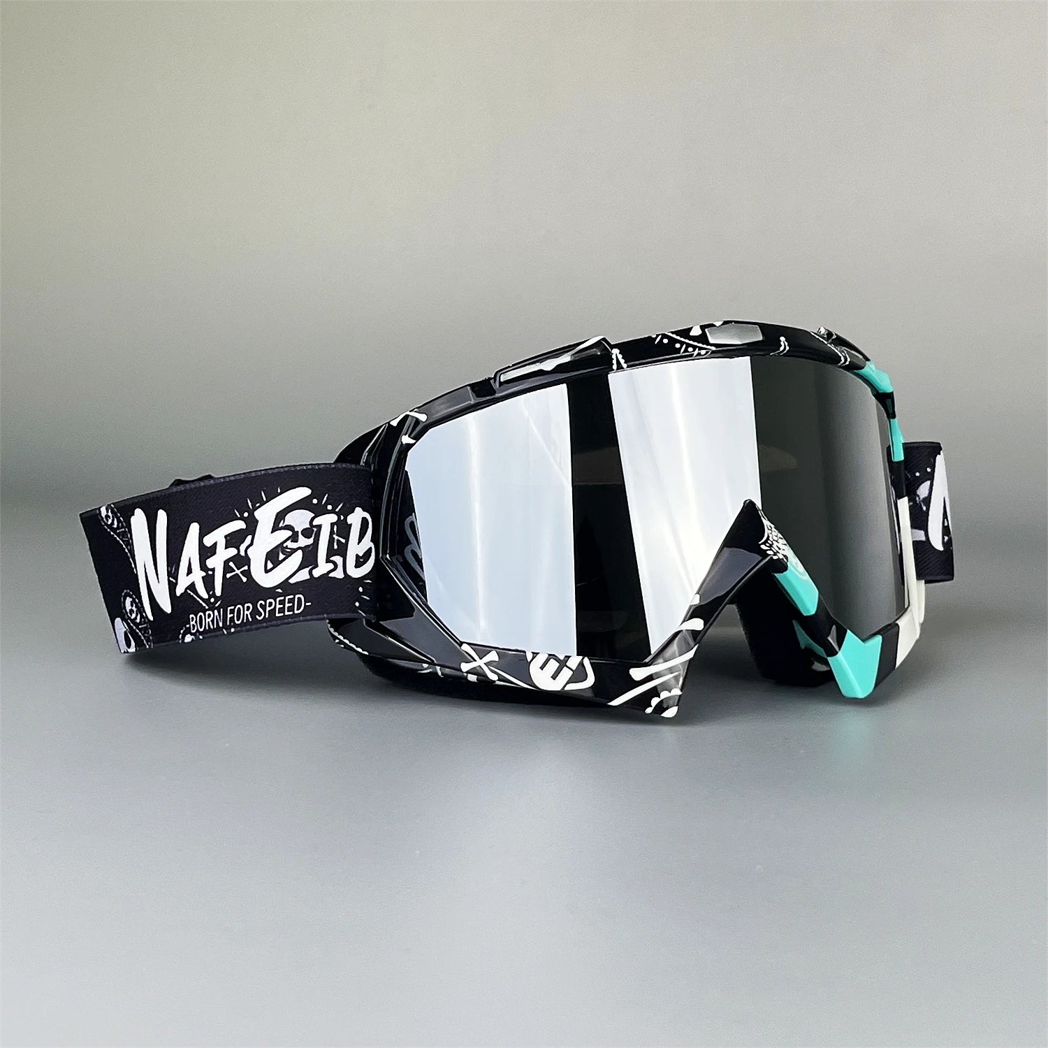 NAFEIB Off-Road Motorcycle Goggles, Skiing Windproof Goggles, Men'S and Women'S Universal Cycling Helmets, Glasses
