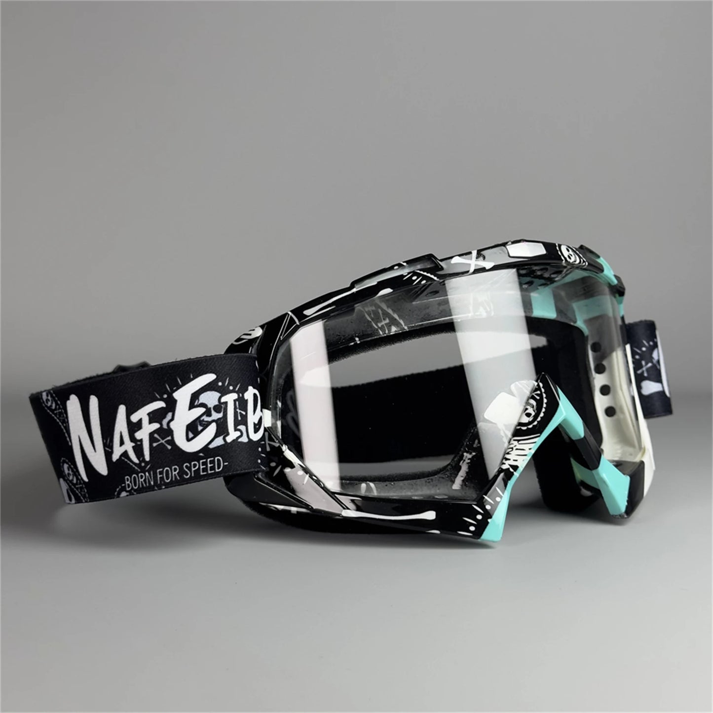 NAFEIB Off-Road Motorcycle Goggles, Skiing Windproof Goggles, Men'S and Women'S Universal Cycling Helmets, Glasses