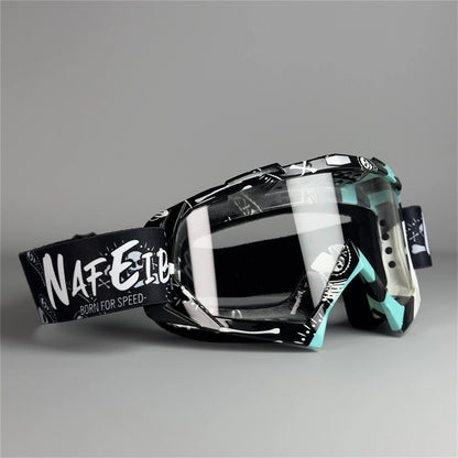 NAFEIB Off-Road Motorcycle Goggles, Skiing Windproof Goggles, Men'S and Women'S Universal Cycling Helmets, Glasses