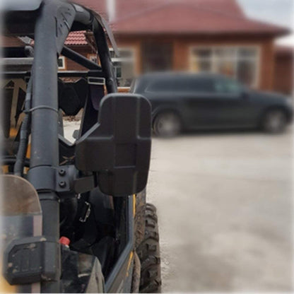 UTV Side Mirrors with 1.75" -2" Roll Bar Cage, UTV Mirrors 360 Degree Adjustable RZR Mirror Compatible with Polaris RZR Kawasaki Teryx Mule Pioneer Yamaha Rhino YXZ