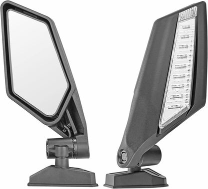 Side Rear View Mirrors with LED Turn Signal Lights Compatible with Can Am Maverick X3 XDS XRS Max R Turbo 2017-2026