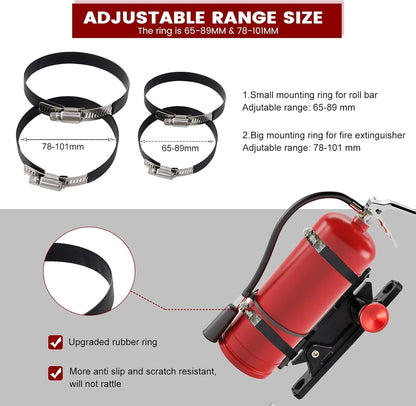 Quick Release Fire Extinguisher Holder - Car Fire Extinguisher Mount Bracket Alu