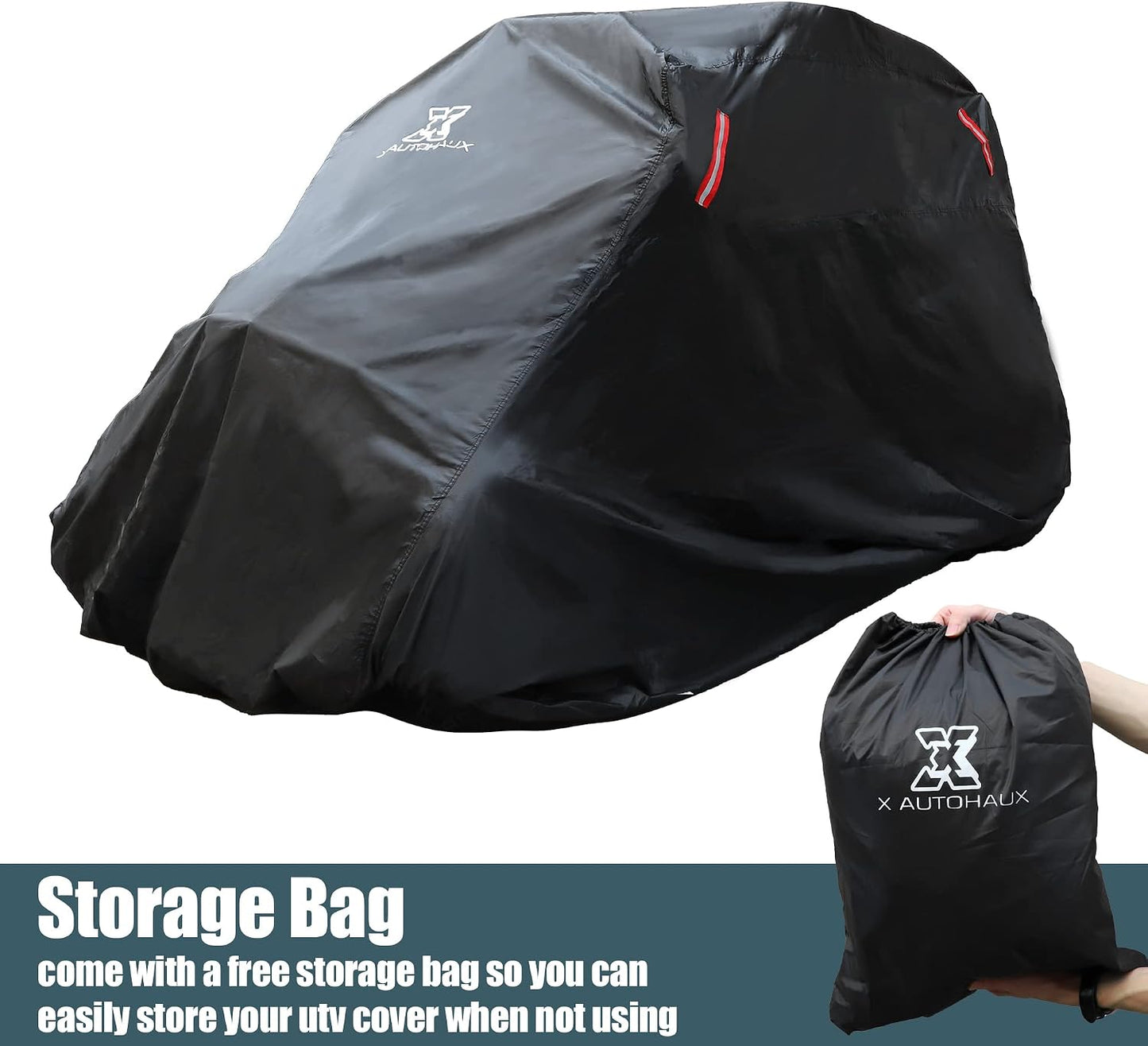 UTV Cover Waterproof Storage Cover Sun Rain Shade Protection Full Covers for Polaris RZR 570 800 900 S 1000 XP 900 XP 1000 Trail 2 Seater 4 Wheeler Black