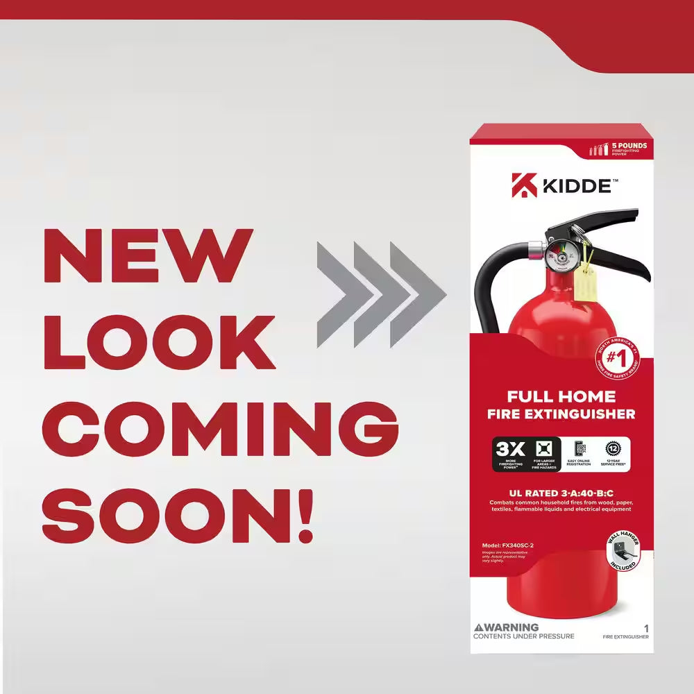 Home 3-A:40-B:C Class ABC 2.5 Lb. Fire Extinguisher, FA340