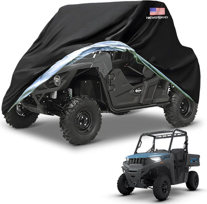UTV Covers Heavy Duty, 300D UTV Cover 2-3 Seater All-Weather Protection, Side by Side Cover Waterproof Outdoor Compatible with Honda Pioneer Polaris Ranger 114"X 65"X 73" (American Flag)