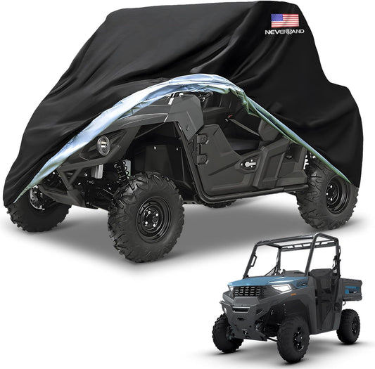 UTV Covers Heavy Duty, 300D UTV Cover 2-3 Seater All-Weather Protection, Side by Side Cover Waterproof Outdoor Compatible with Honda Pioneer Polaris Ranger 114"X 65"X 73" (American Flag)