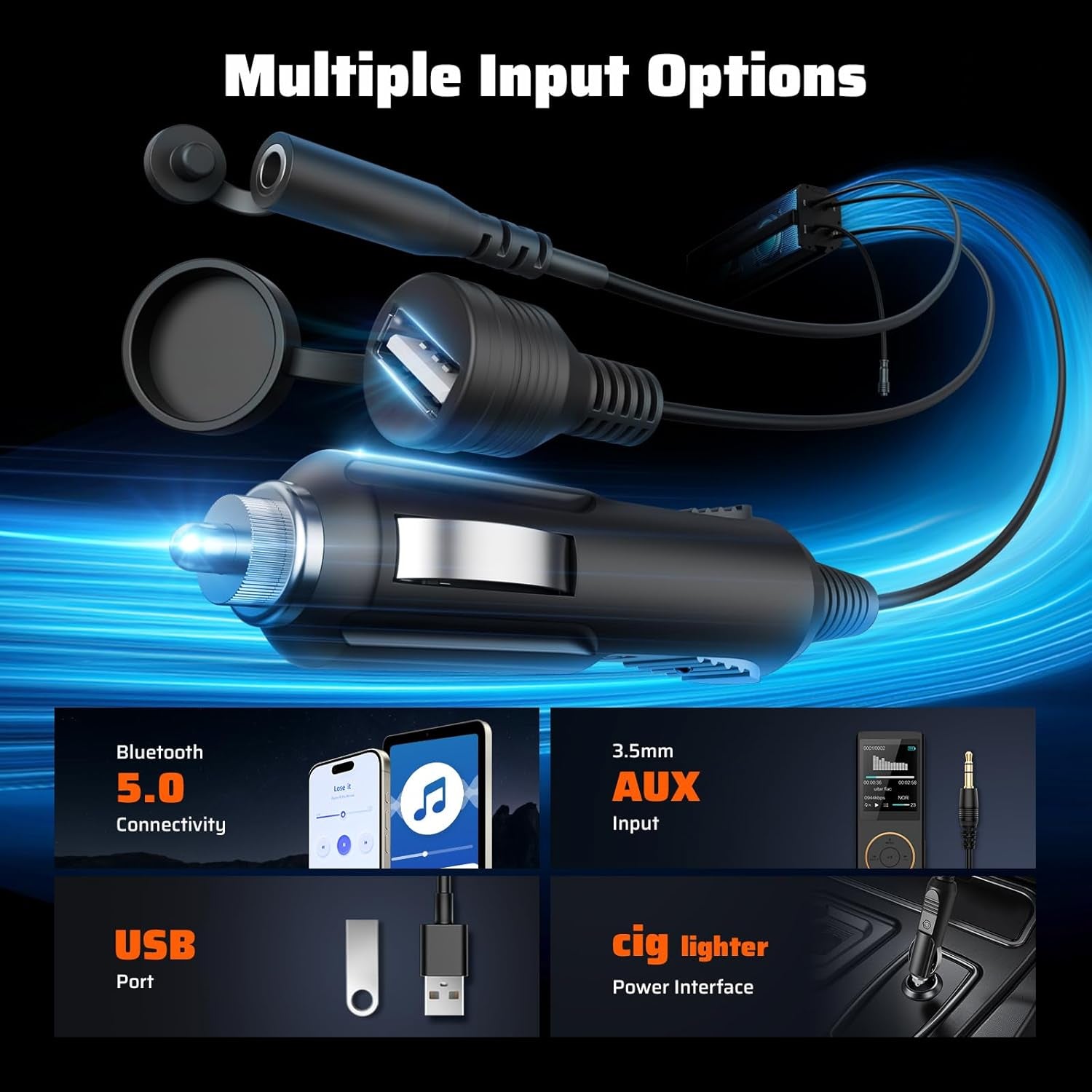 2.1CH Stereo UTV Sound Bar (Subwoofer) and Speakers, 16 Inch Bluetooth ATV Soundbar with RGB Lights, Waterproof Golf Cart Speakers, Marine Sound Bar Compatible with SXS Polaris RZR Can-Am
