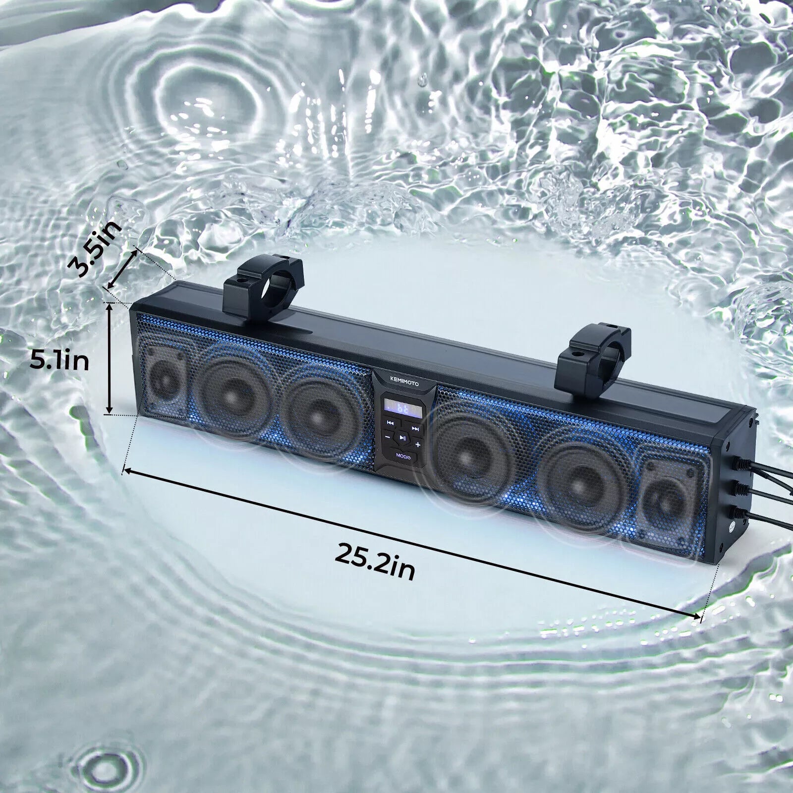 26'' RGB Bluetooth Sound Bar for ATV/UTV - Premium Vehicle Speakers