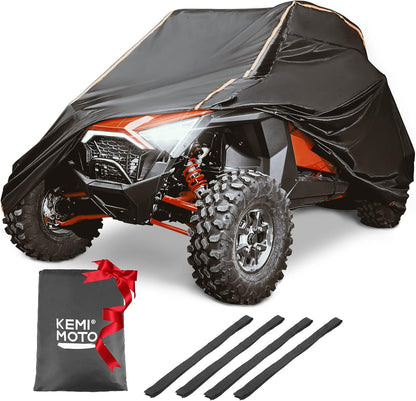 420D UTV Cover 2 Seater Heavy Duty Compatible with Polaris RZR General, Can Am Maverick, Talon, Teryx4, CFMOTO Zforce 800 950, Viking YXZ1000R, 2-3 Seater All Weather Protection Sxs Cover