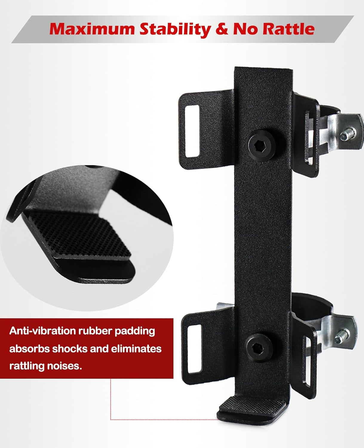 Quick Release UTV Fire Extinguisher Mount Kit Fire Extinguisher Holder Adjustable Roll Bar Fire Extinguishers Mount Bracket for Vehicle Easy Install on 1.75"-2" Roll Cage SXS Polaris RZR Can Am X3