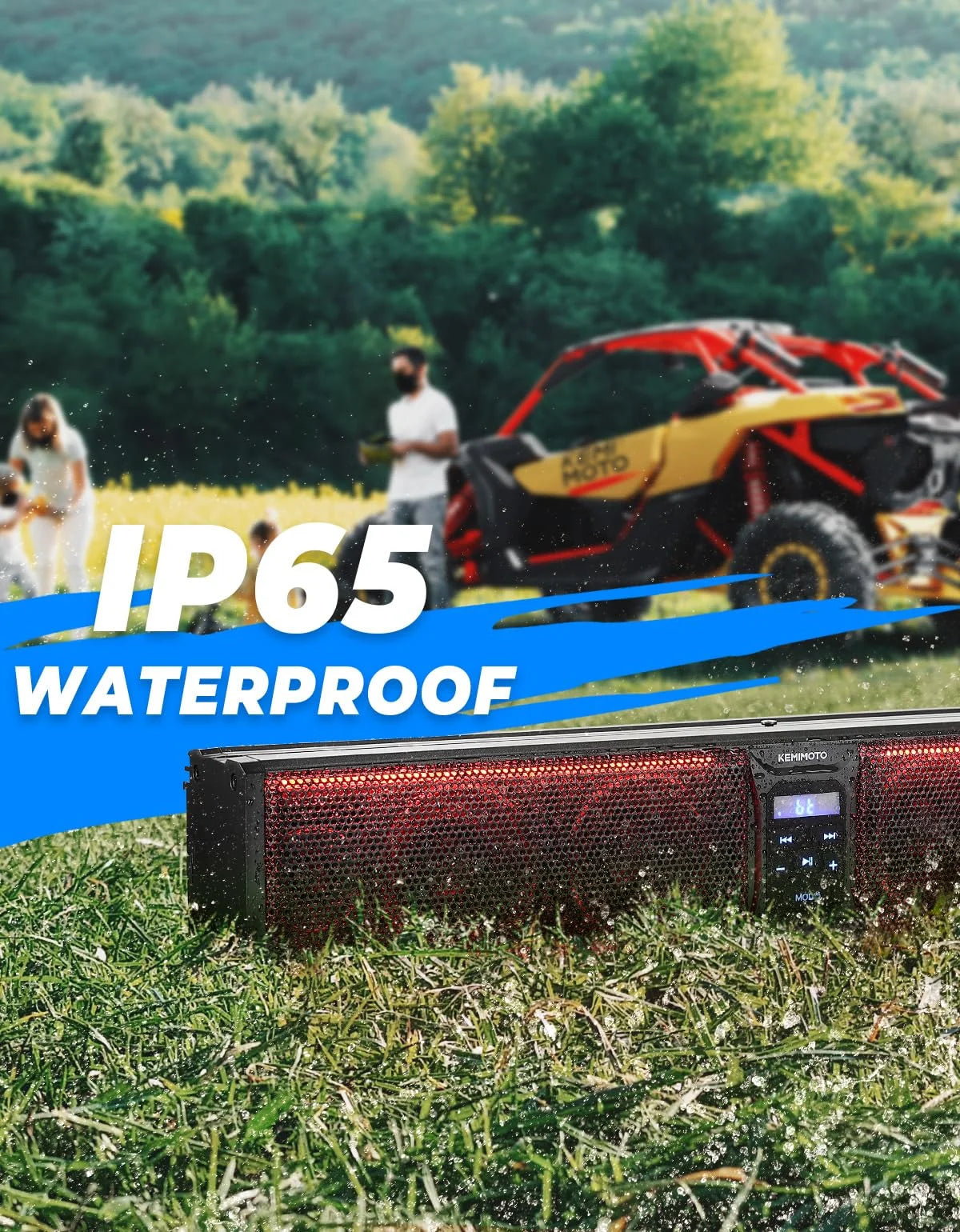 26'' RGB Bluetooth Sound Bar for ATV/UTV - Premium Vehicle Speakers