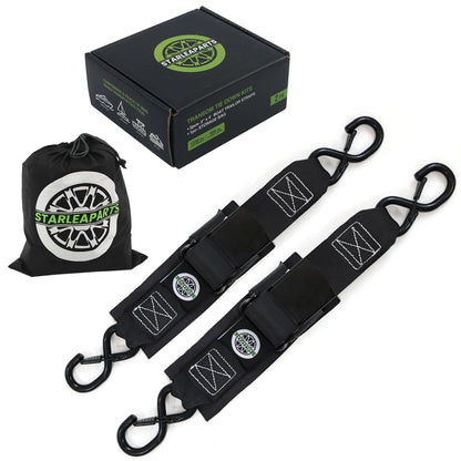 Transom Tie down Kits (2PK) -2" X 48" Boat Transom Straps - 1,200Lb Break Str...